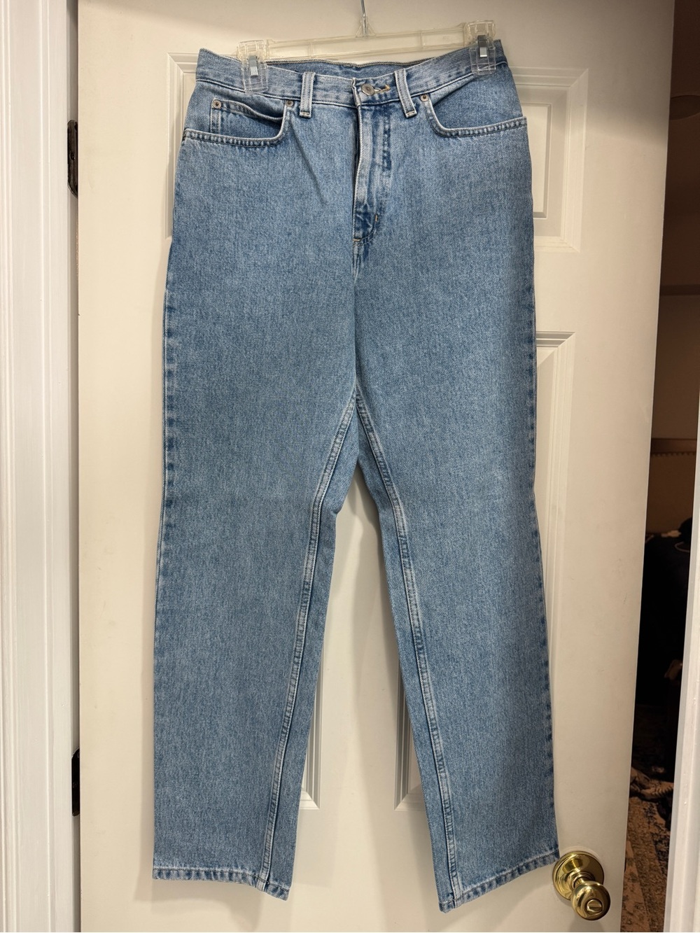 Lands' End Light Blue Straight-Leg Jeans